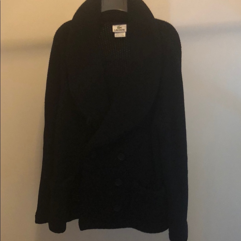 Lacoste knit jacket Black